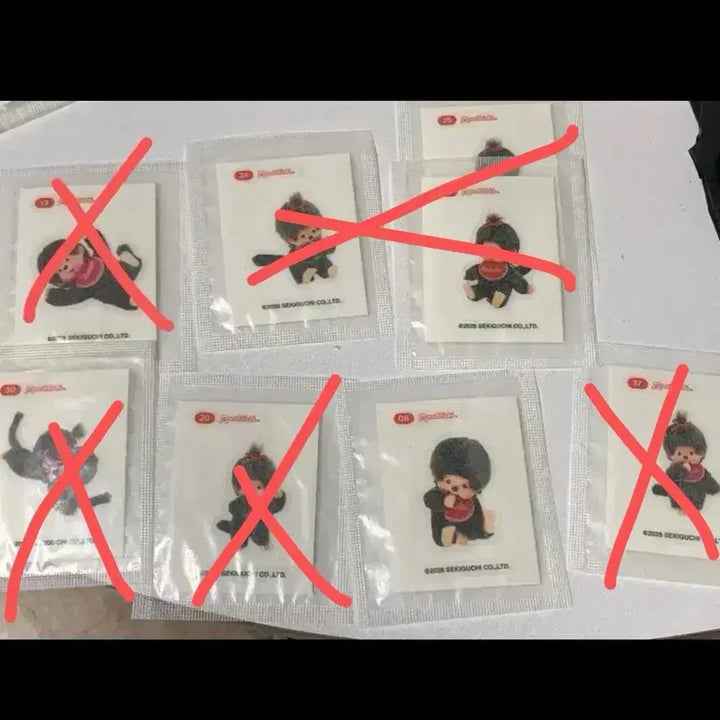[BUNJANG] Monchhichi Wafer Sticker Collection / 교환/판매/구매 몬치치 웨하스 띠부실 띠부씰 스티커 gs몬치치