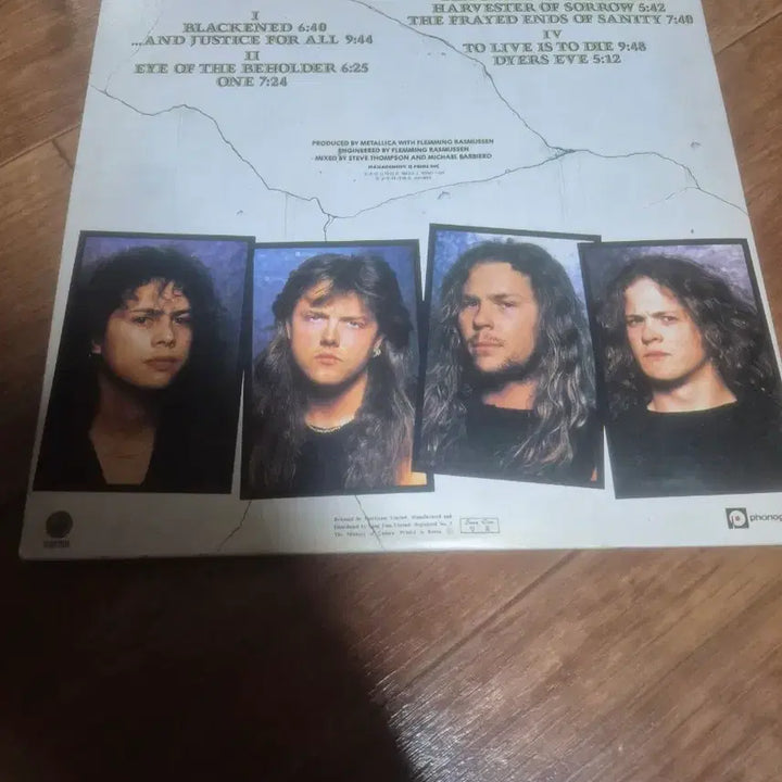 [BUNJANG] Metallica 4th Album ...And Justice For All 2LP Vinyl / 메탈리카4집 2lp