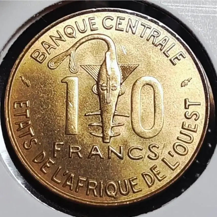 [BUNJANG] West African States 1976 10 Francs Uncirculated Foreign Coin / 극희귀 서아프리카연합 미사용 1976년 10프랑.외국주화 주화 화폐 동전