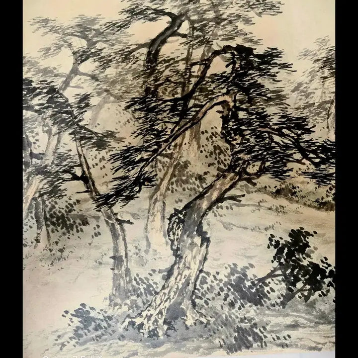 [BUNJANG] Woo Nam Lee Ok Seong Original Ink Wash Landscape Painting (Nam Nong Heo Geon Disciple) / 우남 이옥성 화백의 귀한 원화 수묵산수화(남농허건선생) 수제자