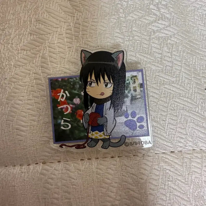 [BUNJANG] Gintama Katsura Kotaro Nekomimi Acrylic Badge / 은혼 카츠라 네코미미 아크릴 뱃지