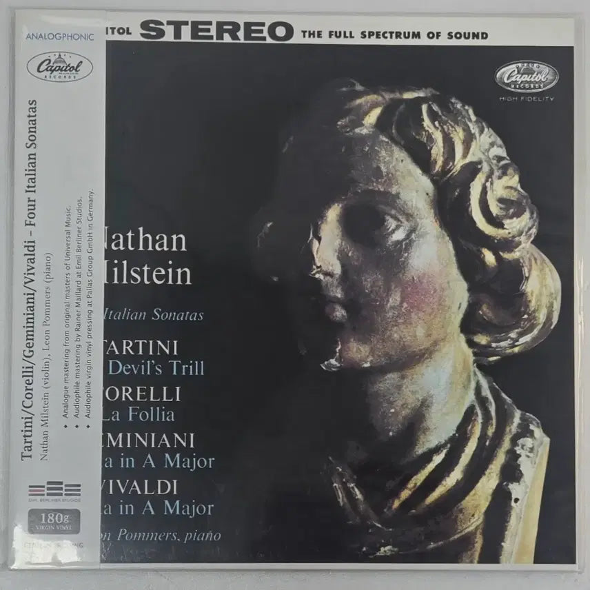[BUNJANG] Nathan Milstein Four Italian Sonatas 180g Audiophile LP / Milstein-Four Italian Sonatas LP (리이슈)