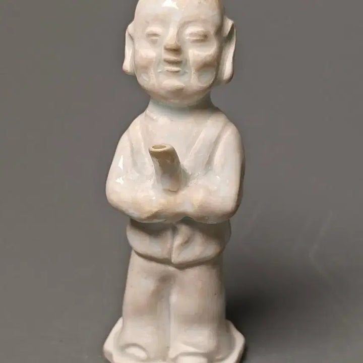 [BUNJANG] Authentic Southern Song Dynasty Zhangle Kiln Celadon Boy Water Dropper / [진품] 출토품 남송 장러요 영청자 동자 연적 중국도자기 골동품 수집품