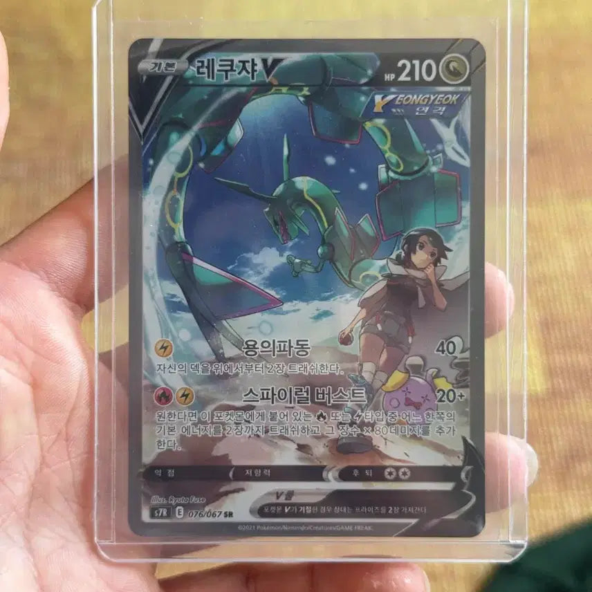 [BUNJANG] Rayquaza V Special Illustration Rare Mint Condition / 레쿠쟈v 특일 상태 최상 판매만합니다