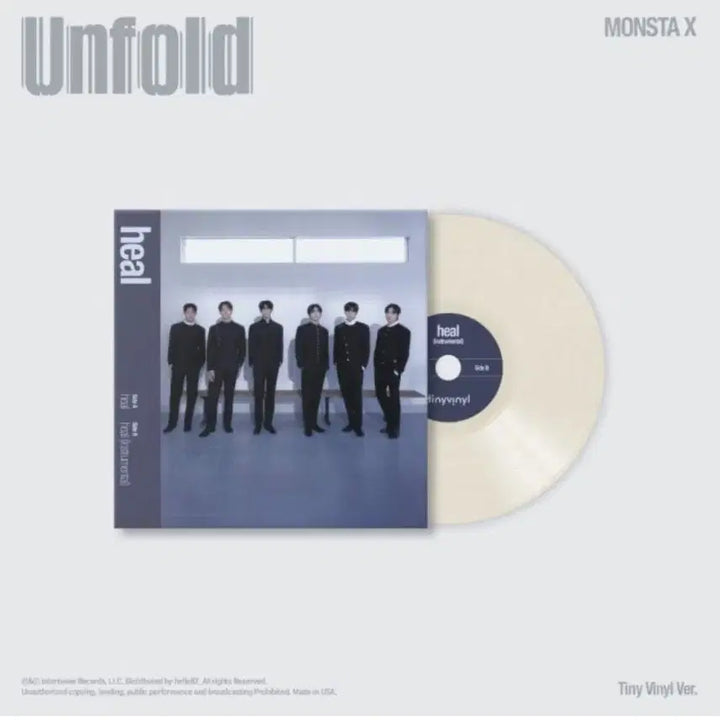 [BUNJANG] MONSTA X unfold : HEAL Tiny Vinyl / 몬스타엑스 unfold  Heal 타이니 바이닐