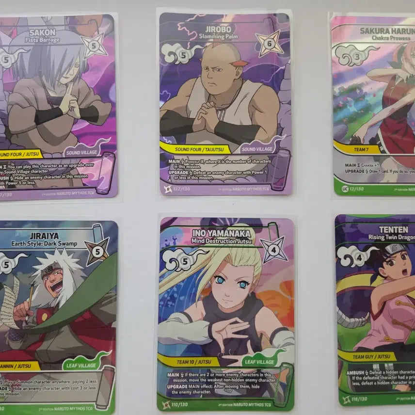 [BUNJANG] Naruto Mythos TCG Season 2 R/UC Holo Cards / 나루토 Mythos TCG 시즌2 R/UC 홀로 카드 판매