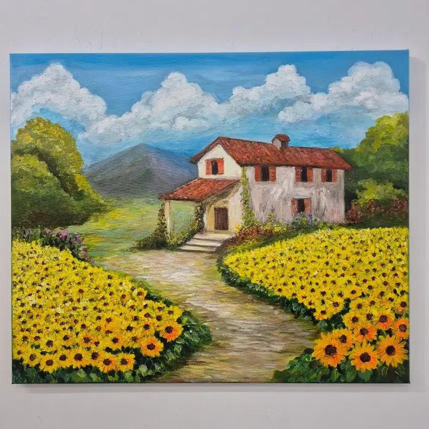 [BUNJANG] Peaceful Landscape Oil Painting / 평온한 풍경
