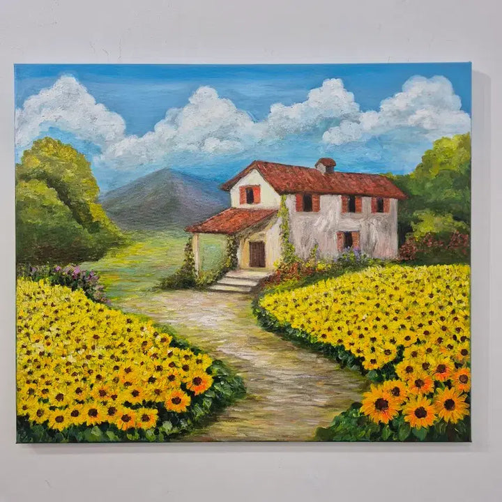 [BUNJANG] Peaceful Landscape Oil Painting / 평온한 풍경