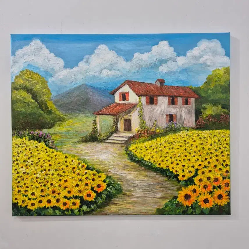 [BUNJANG] Peaceful Landscape Oil Painting / 평온한 풍경