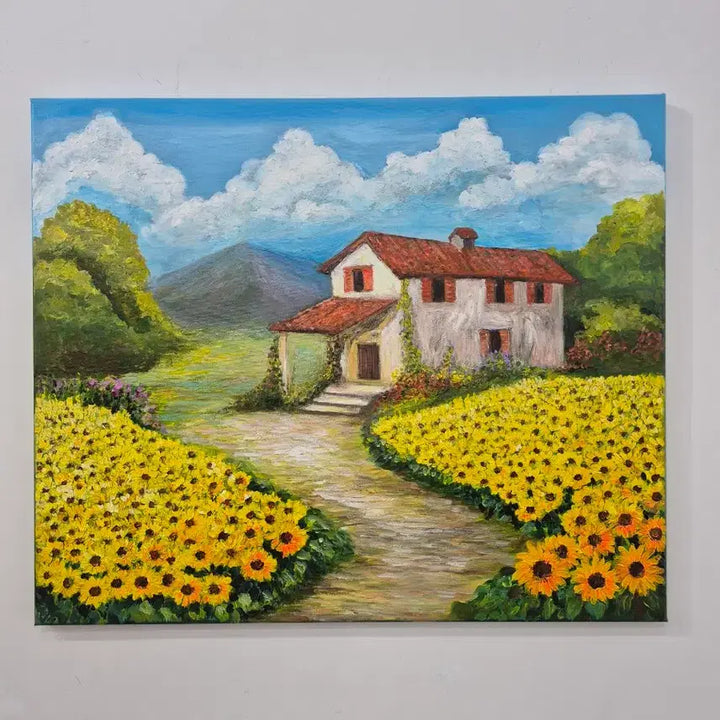 [BUNJANG] Peaceful Landscape Oil Painting / 평온한 풍경