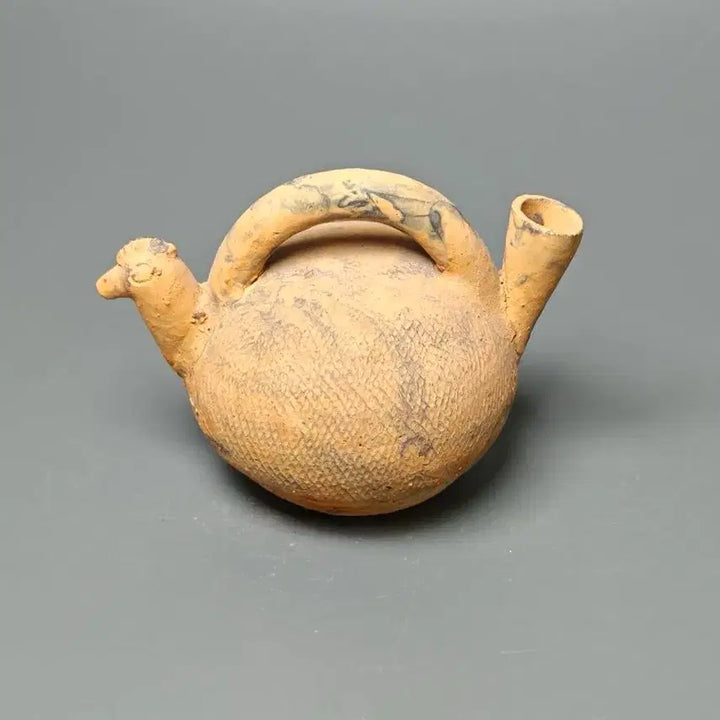 [BUNJANG] Genuine Han Dynasty Celadon-headed Ewer - Chinese Antique Pottery / [진품] 출토품 한대 계수형 토기 수병 중국도자기 골동품 고미술품 수집품
