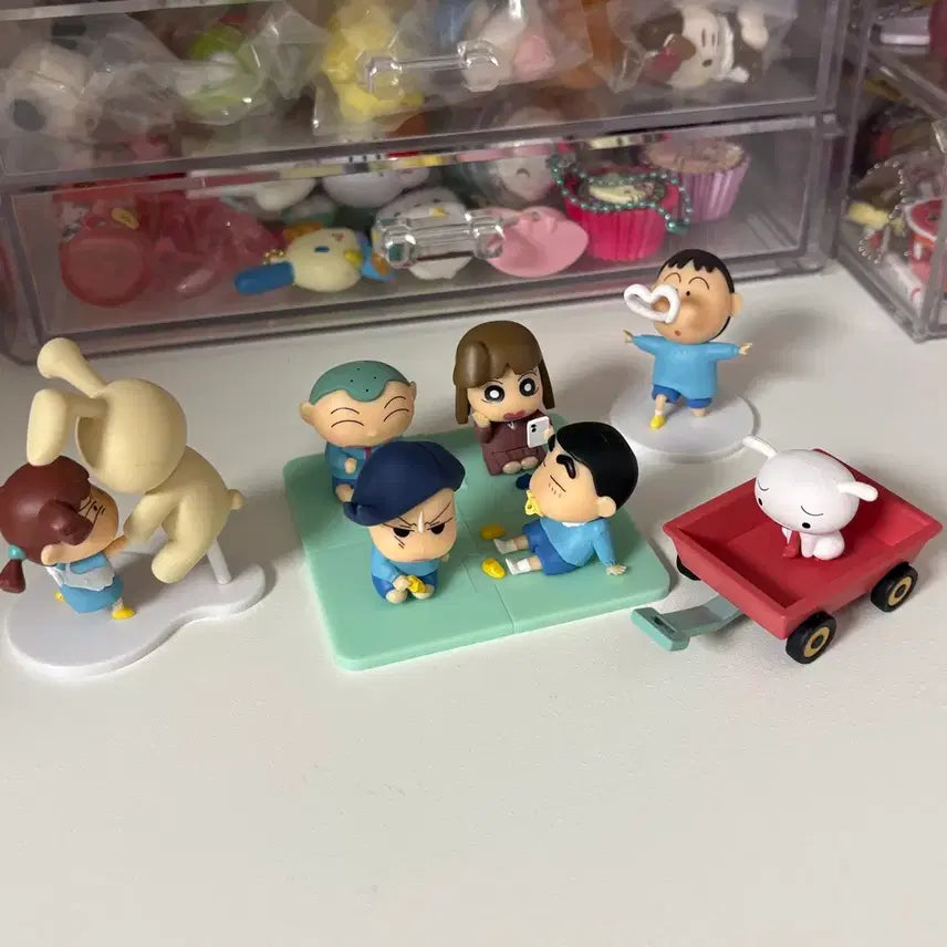 [BUNJANG] Crayon Shin-chan Play House Figure Full Set (Includes Hidden Shiro) / 짱구 소꿉놀이 피규어 풀세트