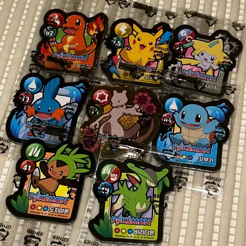 [BUNJANG] Seven Eleven Pokemon Cookie Magnet Lucario, Skwovet, Mewtwo, Pikachu / 세븐일레븐 포켓몬 쿠키 마그넷 양도 교환 루카리오 개구마르 뮤츠 피카츄