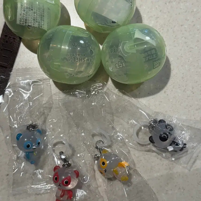 [BUNJANG] Bandai Gacha Panshell World Meshi Megi 4종 Bundle Set / 반다이가챠 판다 천사 판쉘 월드 메지루시 4종 일괄