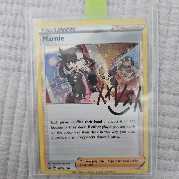 [BUNJANG] Pokemon Card Marie Autograph Promo Card / 포켓몬카드 마리 싸인카드