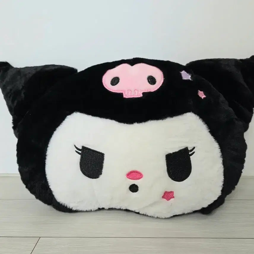 [BUNJANG] Kuromi Face Cushion Plush New / 쿠로미 얼굴 인형 쿠션 새상품