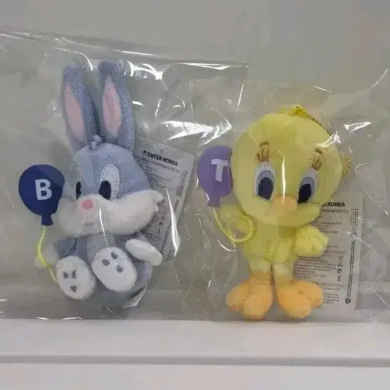 [BUNJANG] Looney Tunes Bugs Bunny &amp; Tweety Bundle Set Plush Toys / 일괄 루니툰 벅스버니 트위티 인형 세트