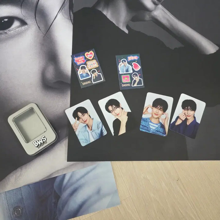 [BUNJANG] Byeon Woo Seok Dachyu Bromide, Photocard, and Sticker Set / 변우석 다슈