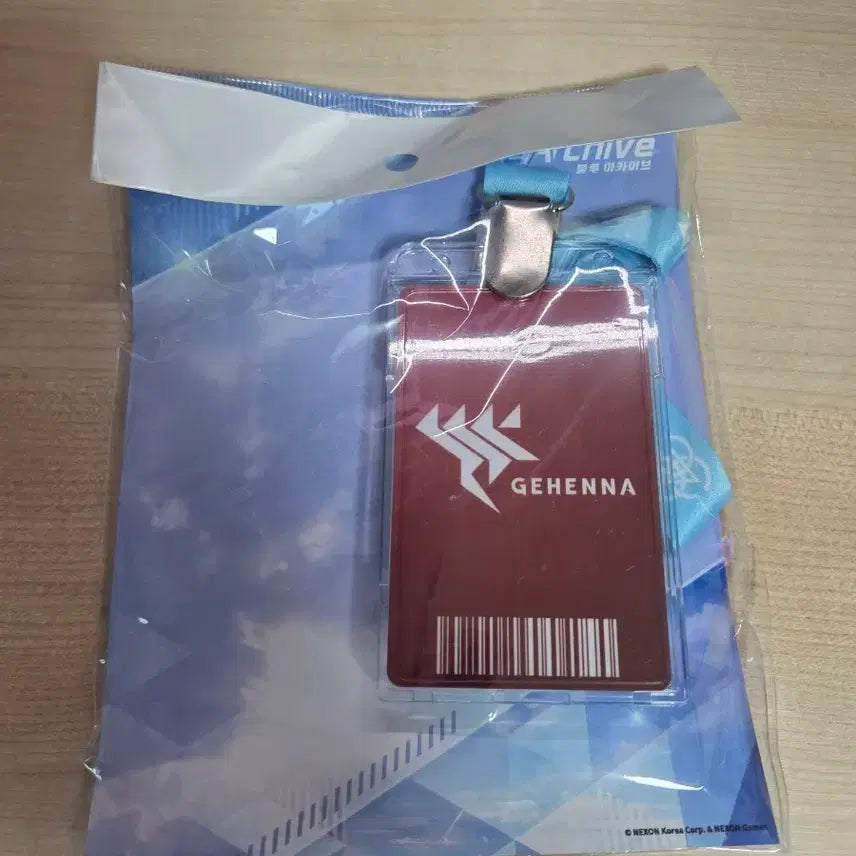 [BUNJANG] Blue Archive Gehenna Version School ID Lanyard Card Case (Sealed) / 미개봉) 블루아카이브 학교 출입증형 목걸이 카드케이스 게헨나 버전