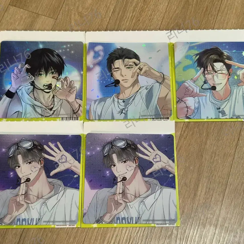 [BUNJANG] Resin Stage Individual Camera Postcard Bundle Set (5 pcs) / 레진 팝업 스파클즈 레진스테이지 직캠 엽서 일괄 5장 양도