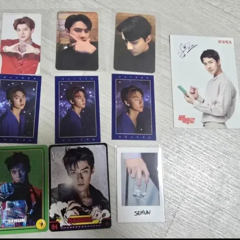 [BUNJANG] EXO Sehun Album, Postcard, and Photocard Set / 엑소 세훈 앨범, 엽서 및 포카
