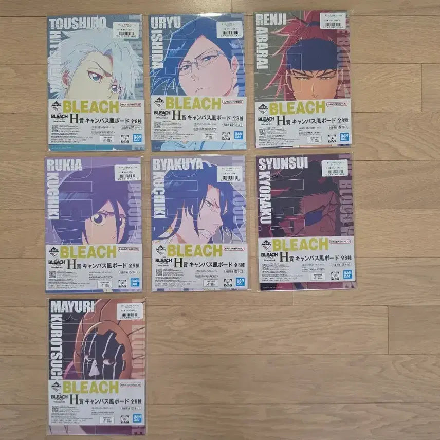 [BUNJANG] Bleach Thousand-Year Blood War Ichiban Kuji H Prize Canvas Board Bundle Set (7 Types) / (미개봉/현물) 이치방쿠지 블리치 천년혈전 H상 캔버스보드 일괄