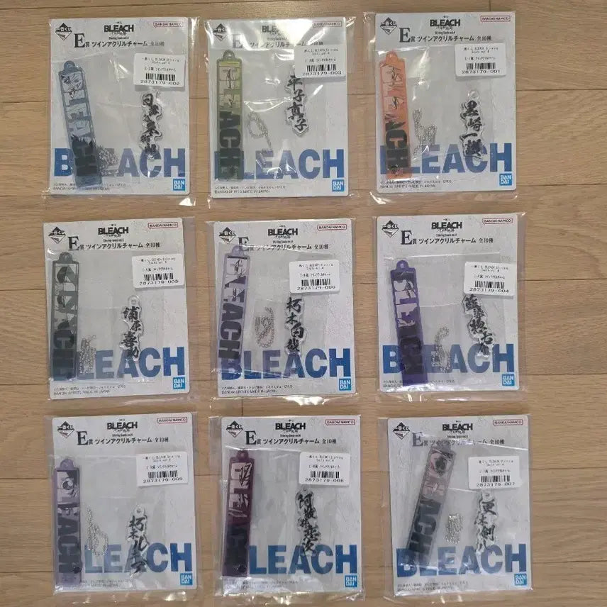 [BUNJANG] Ichiban Kuji Bleach Thousand-Year Blood War Arc E Prize Acrylic Keychain Set (Sealed) / (미개봉/현물)이치방쿠지 블리치 천년혈전 E상 아크릴키링 일괄