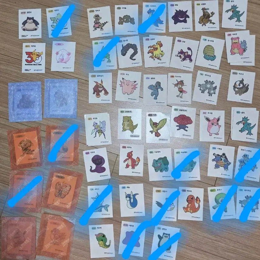 [BUNJANG] Pokemon Stickers / 포켓몬 띠부씰 판매합니다