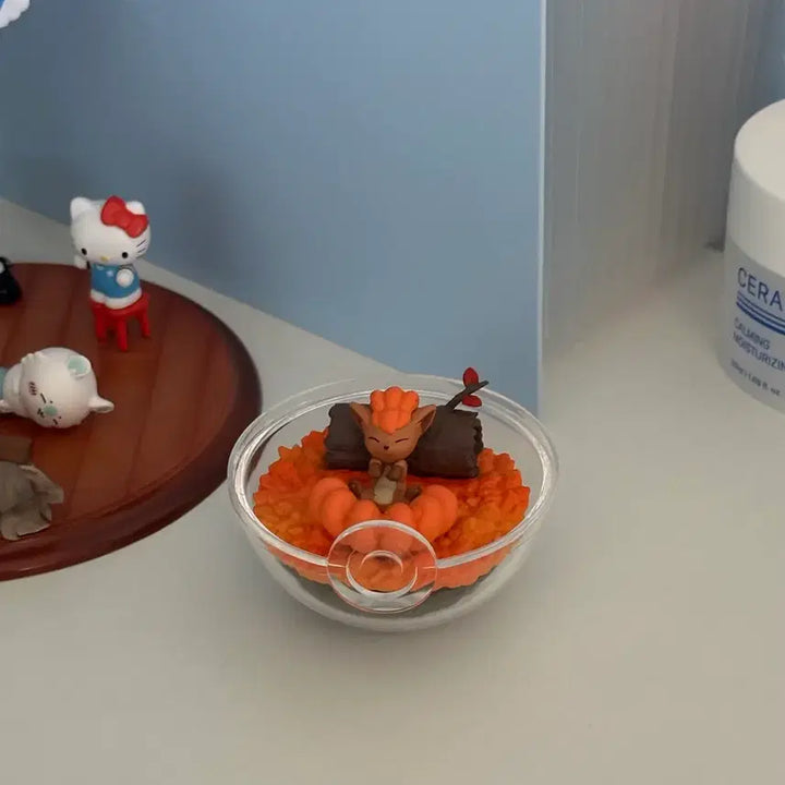 [BUNJANG] Pokemon Vulpix Terrarium Figure / 포켓몬 식스테일 리멘트 테라리움