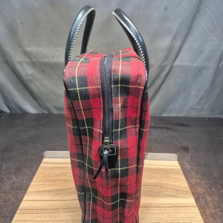[BUNJANG] 1980s Checkered Tote Bag, Thermos, and Picnic Case Bundle / 1980년대 체크 패턴 토트백과 보온병과 피크닉케이스 일괄