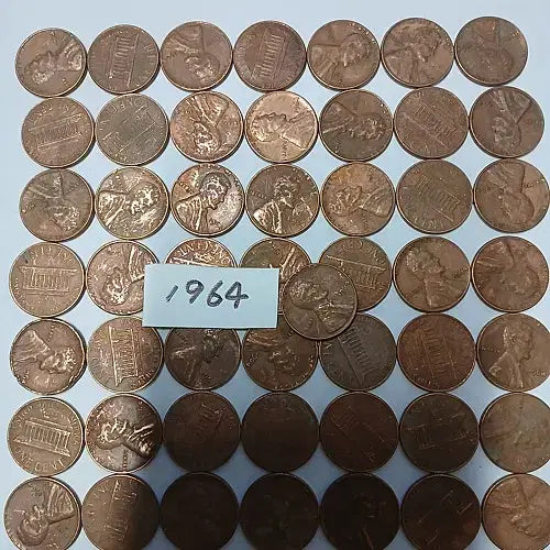 [BUNJANG] 1964 Lincoln Penny (Collection Grade) / 수집,소장용  링컨페니 50개(1롤)씩 판매 합니다.