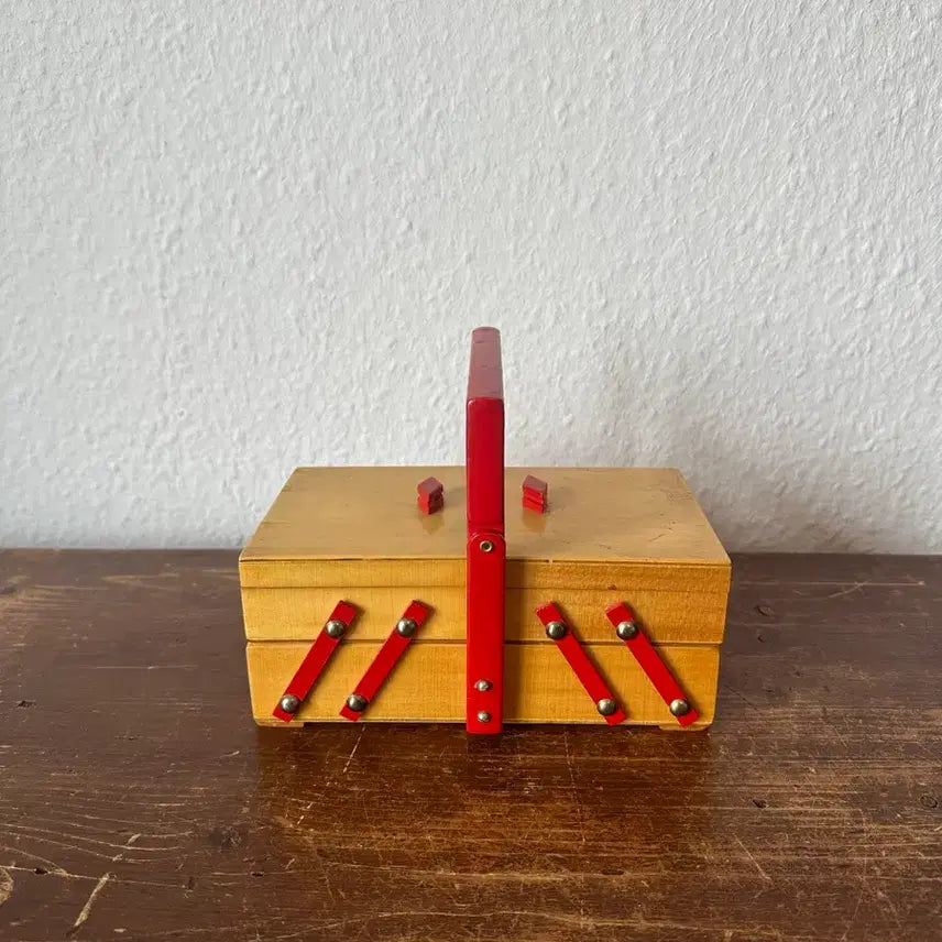 [BUNJANG] Vintage German Mini Sewing Box / 독일)빈티지 우드 미니 소잉박스