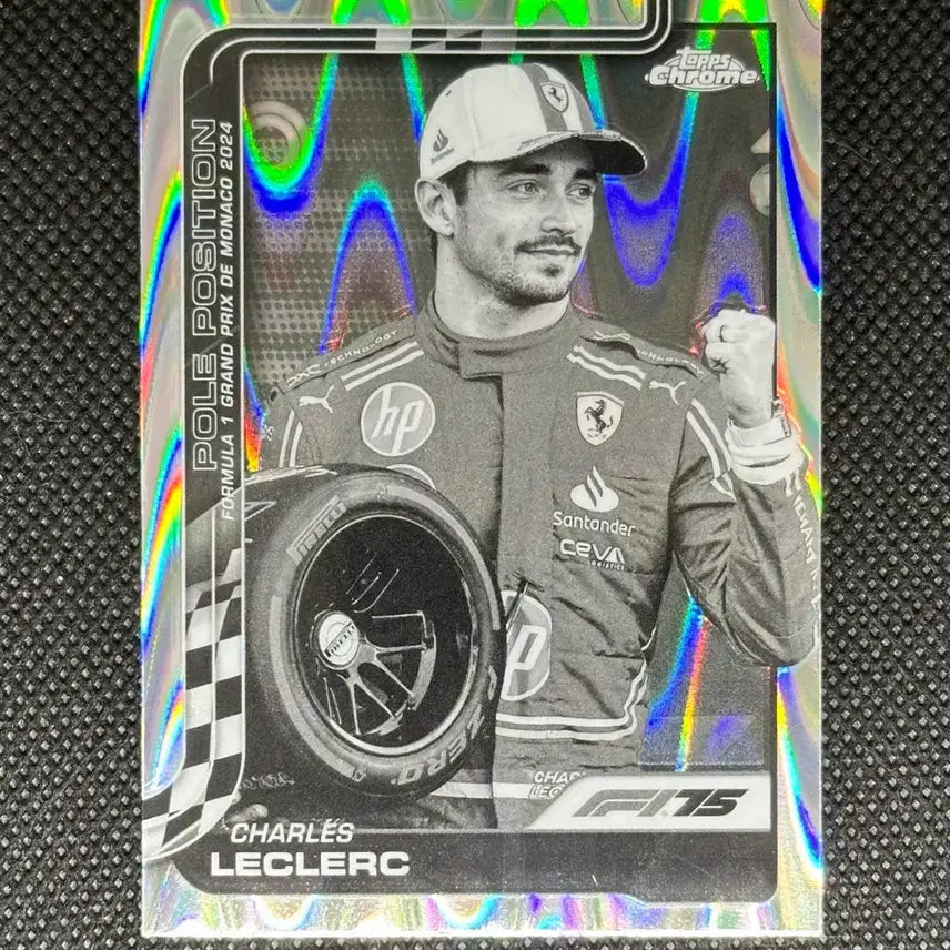 [BUNJANG] 2025 F1 Topps Chrome Charles Leclerc Raywave Card / 2025 F1 탑스 크롬 찰스 르클레르 레이웨이브 카드