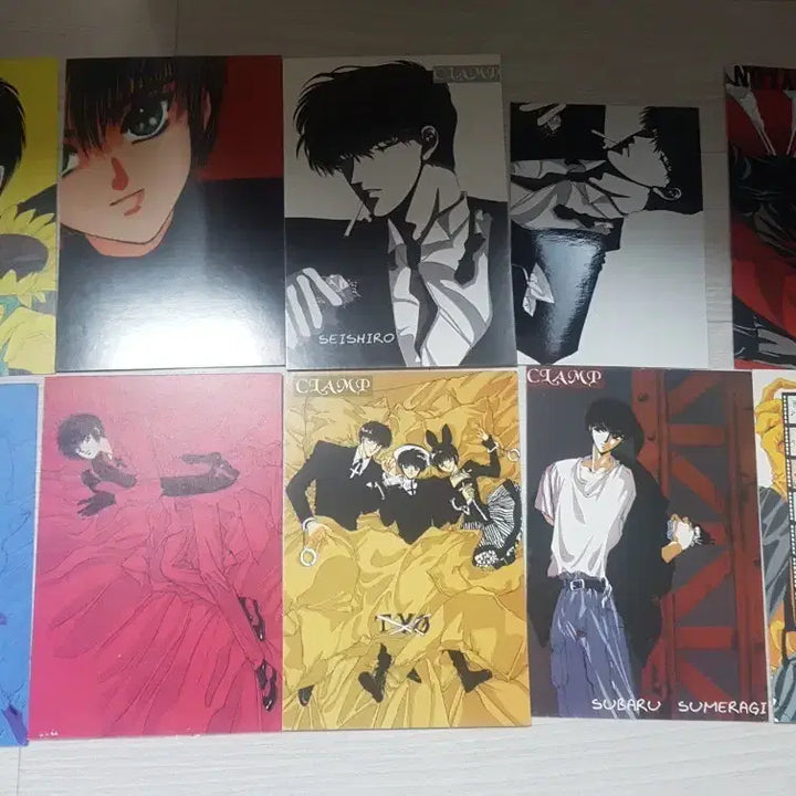 [BUNJANG] CLAMP Classic Manga Postcard Set (10 pcs) / 클램프 고전 만화 엽서 10종 일괄