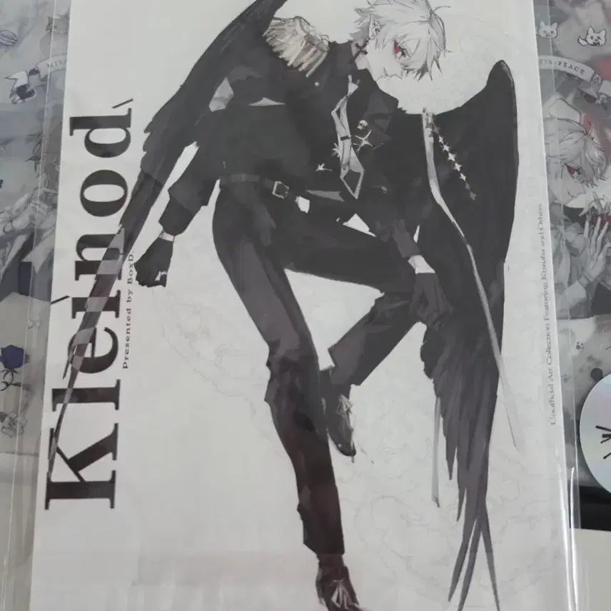 [BUNJANG] ChroNoiR Unofficial daken Acrylic &amp; Sticker Bundle Set / 쿠로노와 ChroNoiR 비공식 daken님 굿즈
