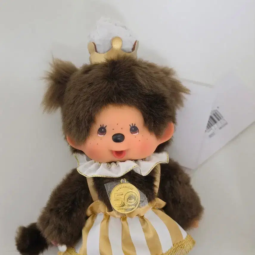[BUNJANG] Monchhichi 50th Anniversary Crown Girl S Doll / 몬치치 50주년 기념 왕관 여아 S 걸