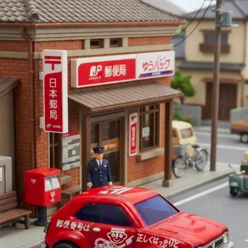 [BUNJANG] 1980s Japanese Tin Toy Civic Minicar Mail Delivery / 1980년대 일본 틴토이 시빅 미니카 건전지 2개 양철 토이 우편배달
