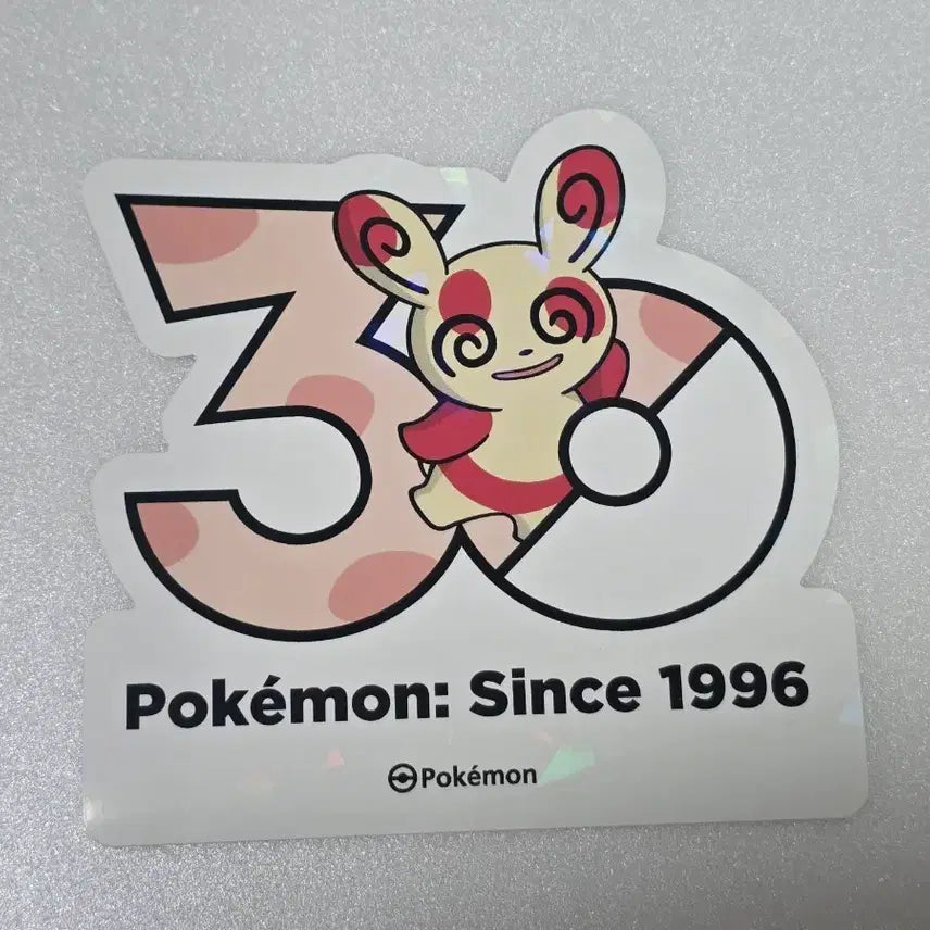 [BUNJANG] Pokemon 30th Anniversary Logo Sticker (Alloquy) / 포켓몬 성수 30주년 로고 스티커 얼루기