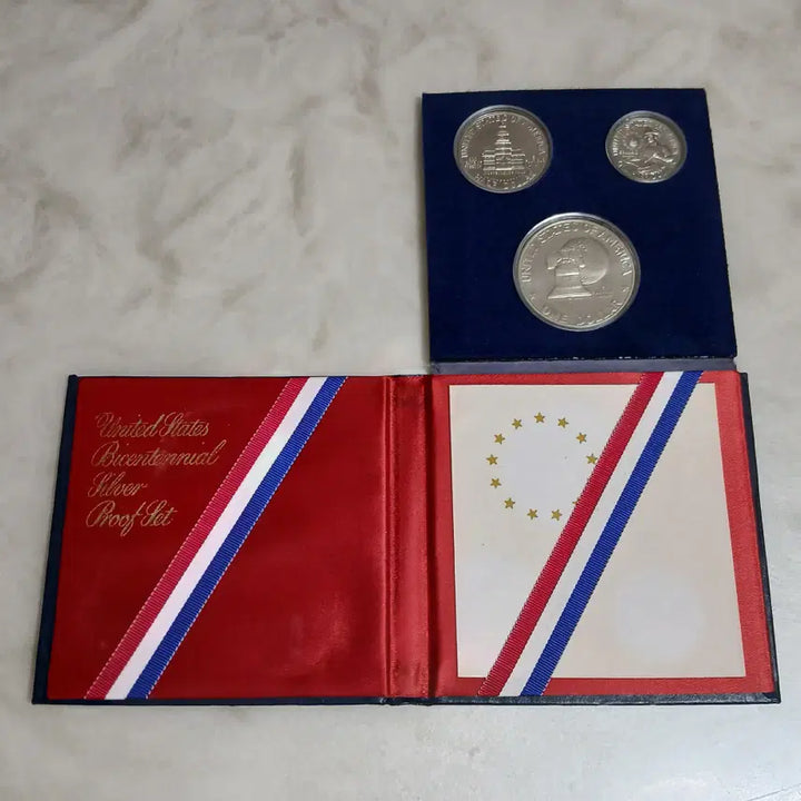 [BUNJANG] USA 1976 Bicentennial Silver Proof Set (Silver Dollar, Kennedy Half Dollar, Washington Quarter) with OGP / ("프루프" 은화) 미국 1976 독립 200주년 기념주화 "실버 프루프 세트" w/OGP