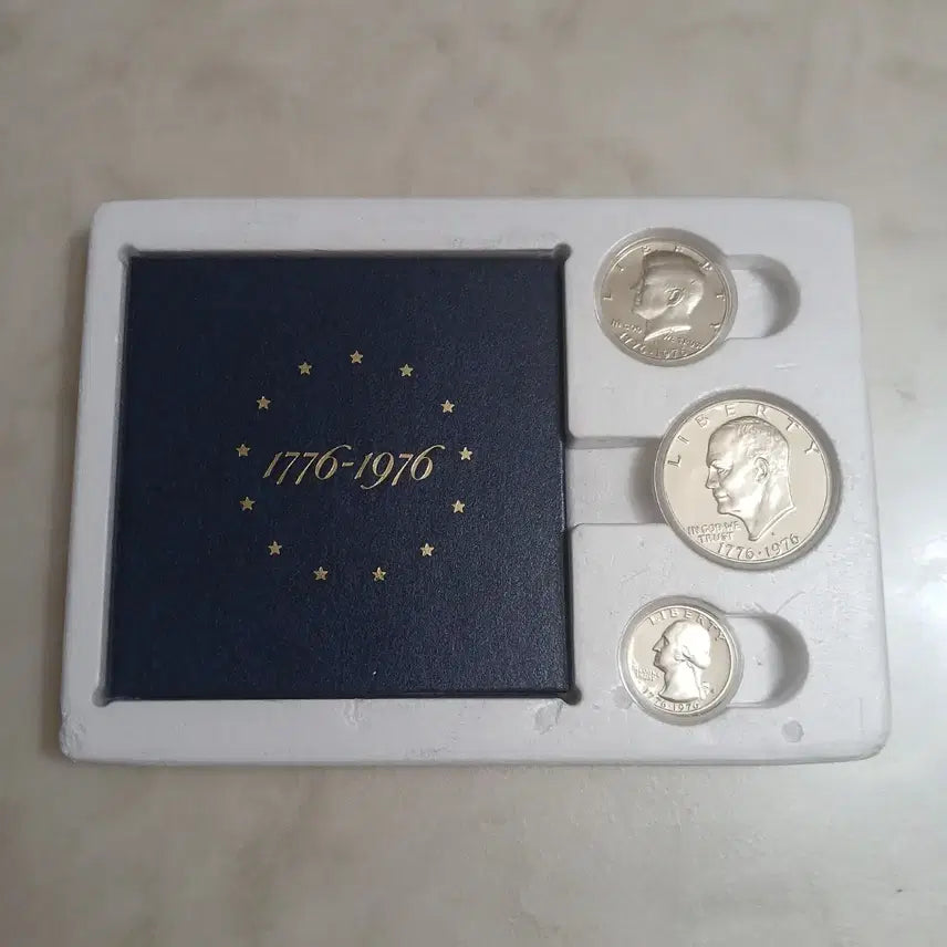 [BUNJANG] USA 1976 Bicentennial Silver Proof Set (Silver Dollar, Kennedy Half Dollar, Washington Quarter) with OGP / ("프루프" 은화) 미국 1976 독립 200주년 기념주화 "실버 프루프 세트" w/OGP