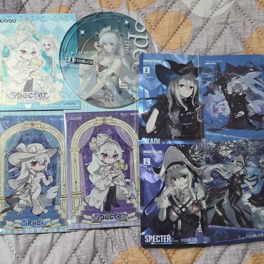 [BUNJANG] Arknights KAYOU Collaboration Specter Skadi Cards and Acrylic Coaster Bundle Set / 명일방주 KAYOU 콜라보 스펙터 스카디 판매