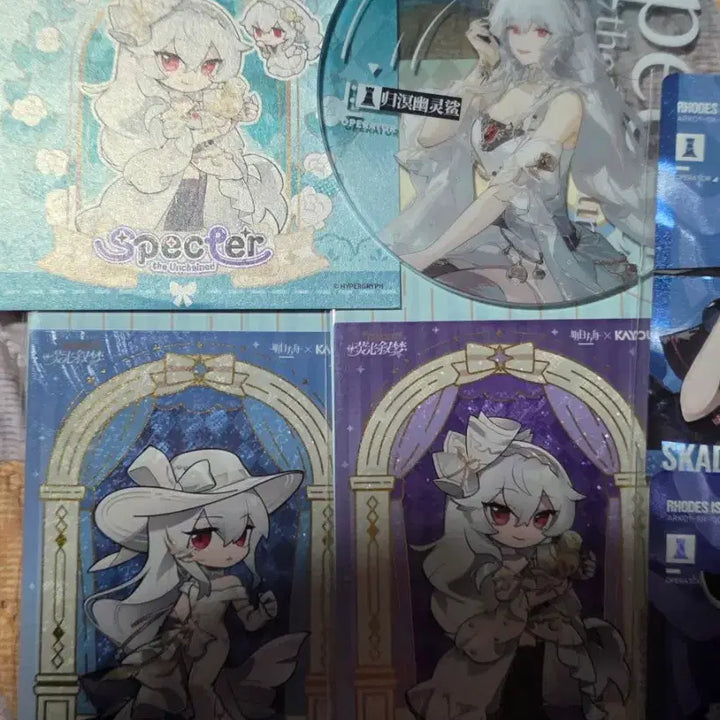 [BUNJANG] Arknights KAYOU Collaboration Specter Skadi Cards and Acrylic Coaster Bundle Set / 명일방주 KAYOU 콜라보 스펙터 스카디 판매