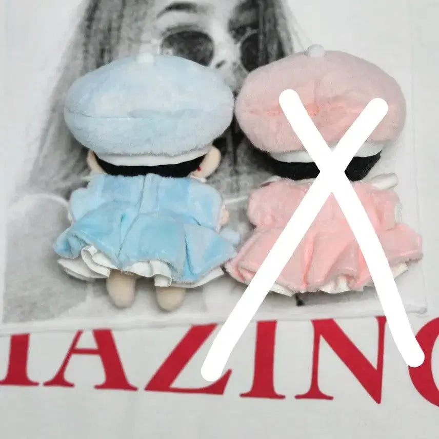 [BUNJANG] Idol Look 10cm Doll Clothes (Sky Blue) / 아이돌룩 10cm 솜인형옷
