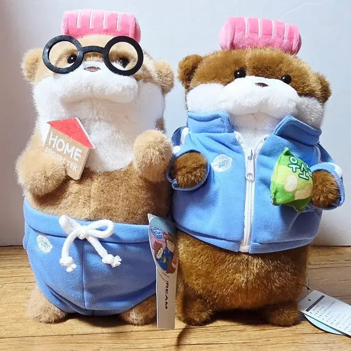 [BUNJANG] Home Protector Ussosho-chan Brown, Dark Brown 27cm 2-Piece Set / (세트)홈프로텍터 우소우소짱 브라운, 다크 브라운 27cm 2종 세트