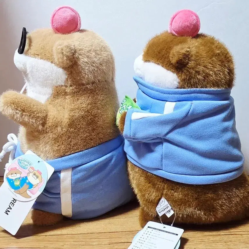 [BUNJANG] Home Protector Ussosho-chan Brown, Dark Brown 27cm 2-Piece Set / (세트)홈프로텍터 우소우소짱 브라운, 다크 브라운 27cm 2종 세트