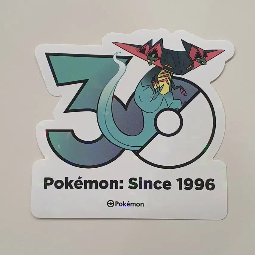 [BUNJANG] Pokemon 30th Anniversary Logo Sticker Dragapult / 포켓몬 30주년 로고 스티커 드래펄트