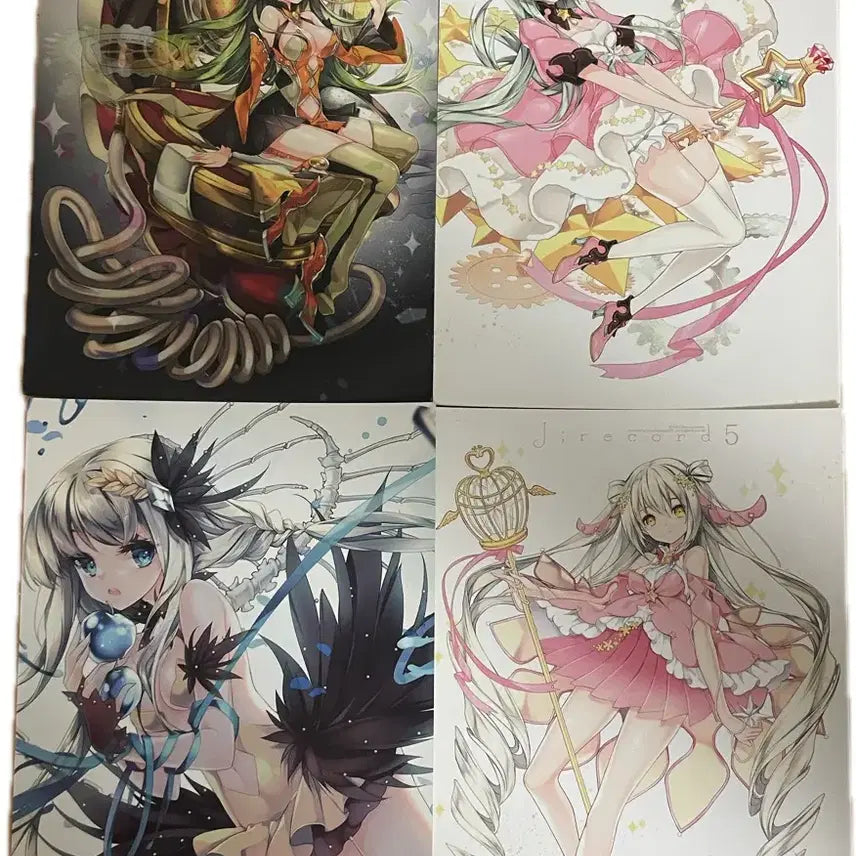 [BUNJANG] J Record Girl Character Postcard Bundle Set / 제이레코드 J record 여자 소녀 캐릭터 그림 엽서 일괄