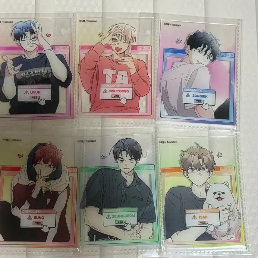 [BUNJANG] One Room Instructor JooniQue Acrylic Card Photocard Bundle Set / 원룸조교님 투니크 아크릴카드 포카 일괄