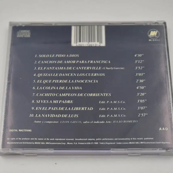 [BUNJANG] Leon Gieco 7 Años CD / Leon Gieco 7 Anos CD Solo Le Pido A Dios