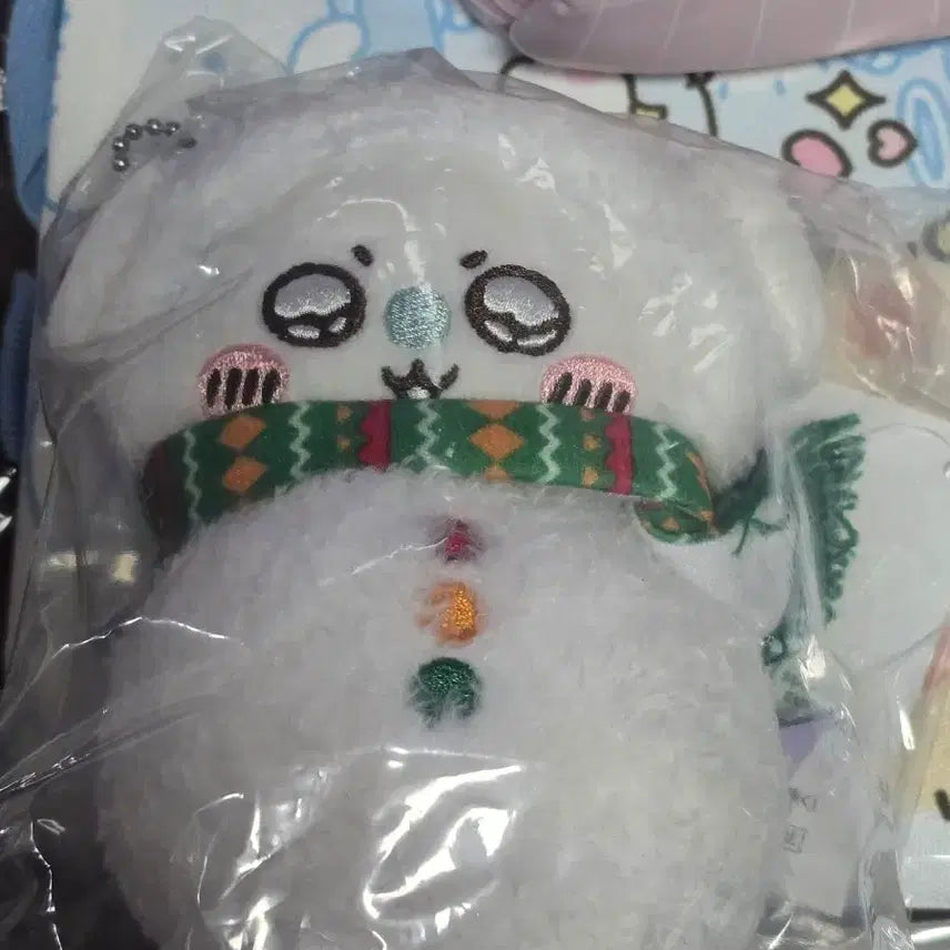 [BUNJANG] Chiikawa Snowman Ichiban Kuji Momonga Mascot (Sealed) / 치이카와 눈사람쿠지 모몽가 마스코트